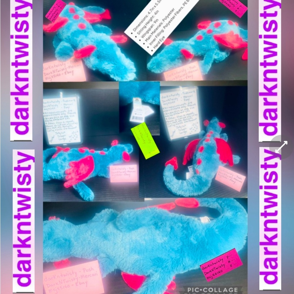 BNWT SET OF 9 JELLYCAT SNOW SAGE LAVENDER ROSE SKY DEXTER LAZULIA MALACHY HEART - Picture 12 of 15